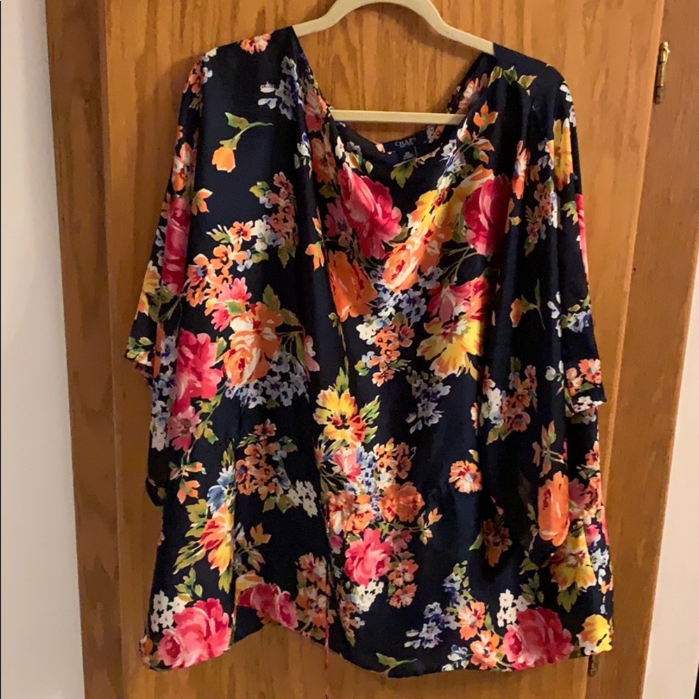 Chaps Floral Blouse
